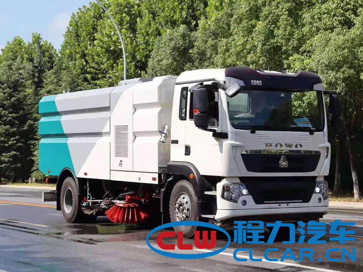 國(guó)六重汽豪沃洗掃車(chē)（7方塵9方水）